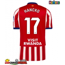 Camisa de Futebol Atletico Madrid David Hancko #17 Equipamento Principal 2026-27 Manga Curta